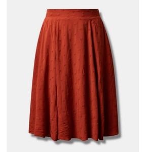 Torrid Midi Eyelet Aline Skirt